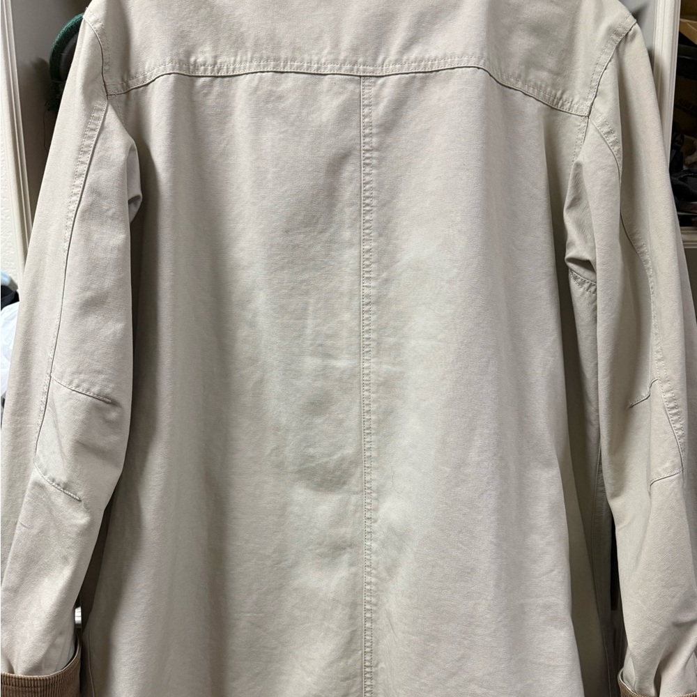 L.L. Bean Women's Cream Barn Coat Large - Picture 3 of 10